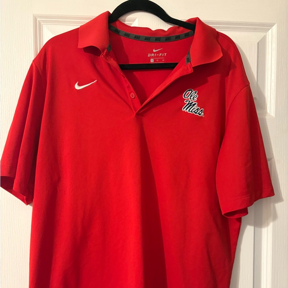 Nike Men's Polo Shirt with Ole Miss Logo